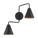 M90111 Adjustable Wall Sconce - Matte Black