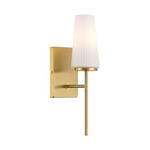 Brynne Wall Sconce - Natural Brass / White