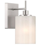 M90116 Wall Sconce - Brushed Nickel / White
