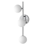 Contour Wall Sconce - Polished Chrome / White