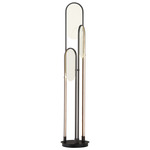 Trance Floor Lamp - Gunmetal / Transparent