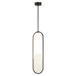 Trance Pendant - Gunmetal / Transparent