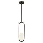 Trance Pendant - Gunmetal / Transparent