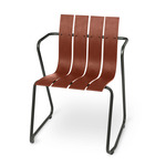 Ocean Chair - Gunmetal / Burnt Red