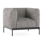 Asia Armchair - Black / Cotone Structure White / Black