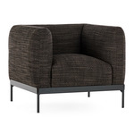 Asia Armchair - Black / Cotone Structure Grey / Black