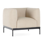 Asia Armchair - Black / Cotone Structure Beige