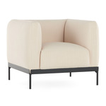 Asia Armchair - Black / Cotone Structure White