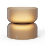 Totem Mini Table Lamp - White / Etched Amber
