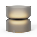 Totem Mini Table Lamp - White / Etched Smoke