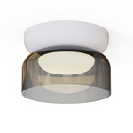 Totem Mini Ceiling Light - White / Smoke