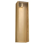 Maybeck Warm Dim Outdoor Wall Sconce - Hand Rubbed Antique Brass / Clear