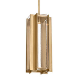 Maybeck Warm Dim Pendant - Hand Rubbed Antique Brass / Clear