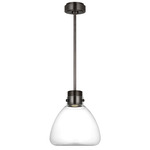 Morgan Warm Dim Pendant - Burnished Bronze / Clear