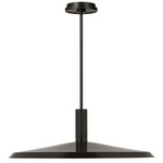 Saucer Direct Warm Dim Pendant - Bronze and Darkened Brass