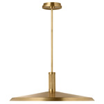 Saucer Direct Warm Dim Pendant - Hand Rubbed Antique Brass
