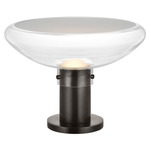 Morgan Warm Dim Table Lamp - Burnished Bronze / Clear