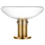 Morgan Warm Dim Table Lamp - Hand Rubbed Antique Brass / Clear