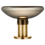Morgan Warm Dim Table Lamp - Hand Rubbed Antique Brass / Smoke