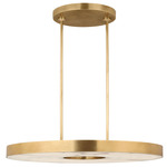 Wyllis Chandelier - Hand Rubbed Antique Brass / Alabaster