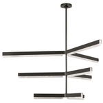 Linea Chandelier - Bronze / Alabaster