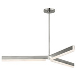 Linea Chandelier - Antique Nickel / Alabaster