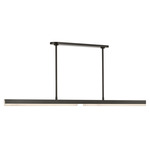 Linea Linear Chandelier - Bronze / Alabaster