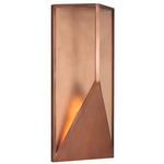 Punto Outdoor Wall Light - Natural Copper / Clear