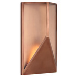 Punto Outdoor Wall Light - Natural Copper / Clear