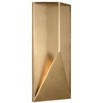 Punto Outdoor Wall Light - Hand Rubbed Antique Brass / Clear