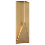 Punto Outdoor Wall Light - Hand Rubbed Antique Brass / Clear