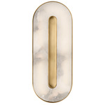 Wyllis Wall Sconce - Hand Rubbed Antique Brass / Alabaster