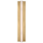 Linea Wall Sconce - Hand Rubbed Antique Brass / Alabaster