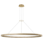 Ashok Chandelier - Hand Rubbed Antique Brass / Wood