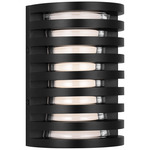 Quoddy Outdoor Wall Light - Outdoor Black / Crystal