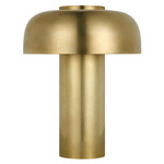 Louver Rechargeable Table Lamp - Hand Rubbed Antique Brass