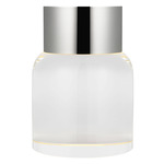 Caspe Jar Rechargeable Table Lamp - Polished Nickel / Crystal