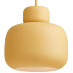 Stone Pendant - Mustard Yellow