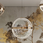 Sistema Pendant - Brushed Gold / Transparent