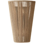 Eco Nido Wall Sconce - Matte Black / Natural