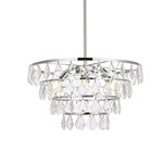 Ella Pendant - Chrome / Clear