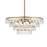 Ella Pendant - Brass / Clear