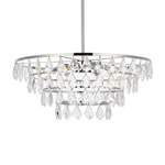 Ella Pendant - Chrome / Clear