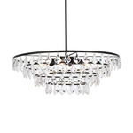 Ella Pendant - Black / Clear