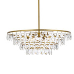 Ella Pendant - Brass / Clear