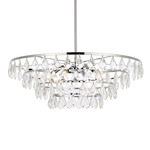 Ella Pendant - Chrome / Clear