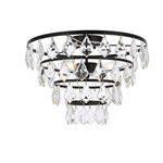 Ella Ceiling Light - Black / Clear
