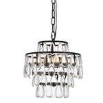 Mila Pendant - Black / Clear