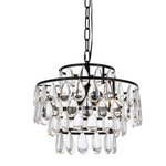 Mila Pendant - Black / Clear
