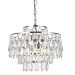 Mila Pendant - Chrome / Clear